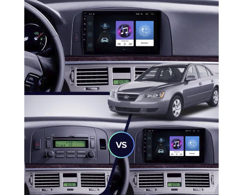 Штатная магнитола Lesko для Hyundai Sonata V (NF) 2004-2010 экран 9" 2/32Gb Wi-Fi GPS Base