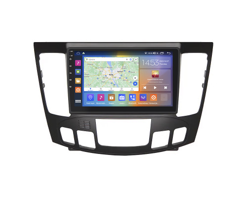 Штатная магнитола Lesko для Hyundai Sonata V (NF) Auto AC 2008-2010 экран 9" 4/64Gb CarPlay 4G Wi-Fi GPS Prime