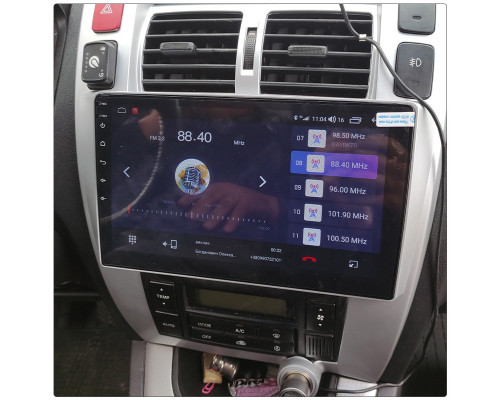 Штатная магнитола Lesko для Hyundai Tucson I 2004-2010 экран 10" 2/32Gb CarPlay 4G Wi-Fi GPS Prime