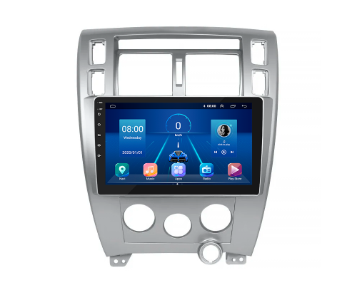 Штатная магнитола Lesko для Hyundai Tucson I 2004-2010 экран 10" 2/32Gb 4G Wi-Fi GPS Top