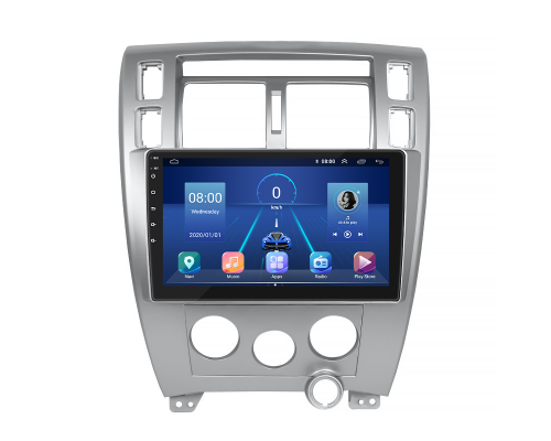 Штатная магнитола Lesko для Hyundai Tucson I 2004-2010 экран 10" 6/128Gb 4G Wi-Fi GPS Top