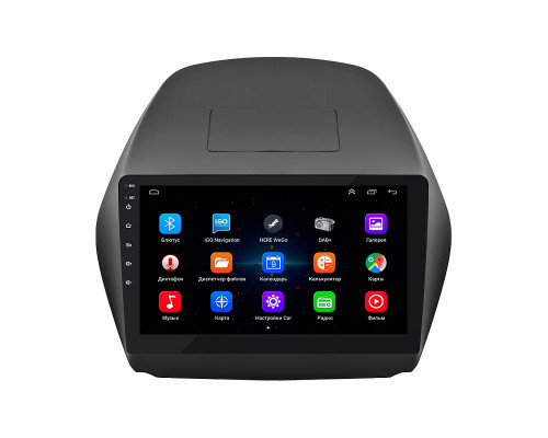 Штатная магнитола Lesko для Hyundai Tucson II 2009-2015 экран 10" 1/16Gb Wi-Fi GPS Base