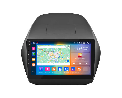 Штатная магнитола Lesko для Hyundai Tucson II 2009-2015 экран 10" 4/64Gb CarPlay 4G Wi-Fi GPS Prime