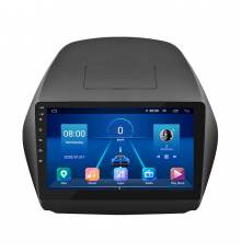 Штатная магнитола Lesko для Hyundai Tucson II 2009-2015 экран 10" 4/64Gb 4G Wi-Fi GPS Top