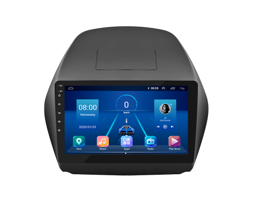 Штатная магнитола Lesko для Hyundai Tucson II 2009-2015 экран 10" 6/128Gb 4G Wi-Fi GPS Top
