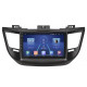 Штатная магнитола Lesko для Hyundai Tucson III 2015-2018 экран 9" 4/64Gb 4G Wi-Fi GPS Top