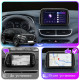 Штатная магнитола Lesko для Hyundai Tucson III Рестайлинг 2018-2021 экран 10" 2/32Gb Wi-Fi GPS Base