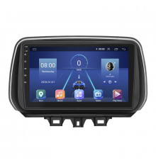 Штатная магнитола Lesko для Hyundai Tucson III Рестайлинг 2018-2021 экран 10" 6/128Gb 4G Wi-Fi GPS Top