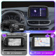 Штатная магнитола Lesko для Hyundai Tucson III Рестайлинг 2018-2021 экран 10" 6/128Gb 4G Wi-Fi GPS Top