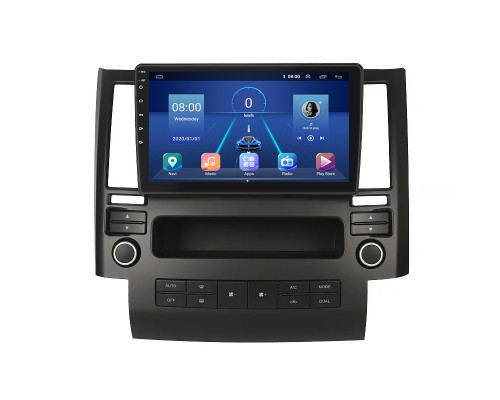 Штатная магнитола Lesko для Infiniti FX I (S50) 2002-2006 экран 9" 4/64Gb 4G Wi-Fi GPS Top