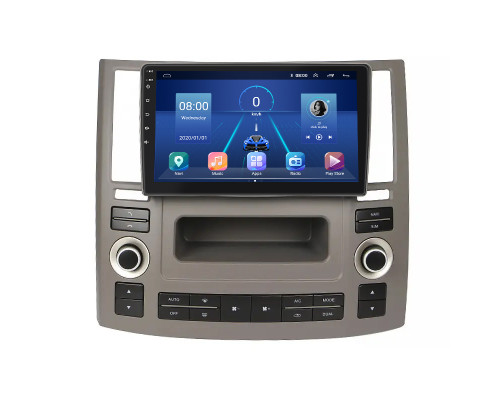 Штатная магнитола Lesko для Infiniti FX I (S50) Рестайлинг 2006-2009 экран 9" 4/64Gb 4G Wi-Fi GPS Top