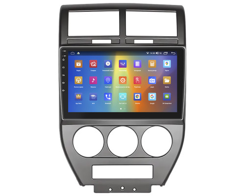 Штатная магнитола Lesko для Jeep Compass I 2006-2010 экран 10" 2/32Gb CarPlay 4G Wi-Fi GPS Prime