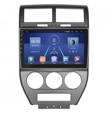 Штатная магнитола Lesko для Jeep Compass I 2006-2010 экран 10" 6/128Gb 4G Wi-Fi GPS Top