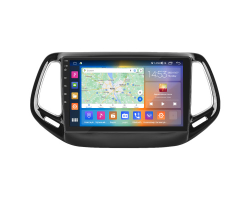 Штатная магнитола Lesko для Jeep Compass II 2017-н.в. экран 10" 4/64Gb CarPlay 4G Wi-Fi GPS Prime