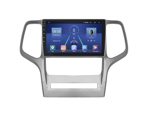 Штатная магнитола Lesko для Jeep Grand Cherokee IV (WK2) 2010-2013 экран 9" 4/64Gb 4G Wi-Fi GPS Top