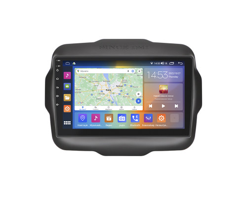 Штатная магнитола Lesko для Jeep Renegade I 2014-2019 экран 9" 4/64Gb CarPlay 4G Wi-Fi GPS Prime