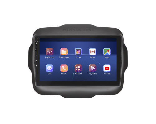 Штатная магнитола Lesko для Jeep Renegade I 2014-2019 экран 9" 2/32Gb 4G Wi-Fi GPS Top