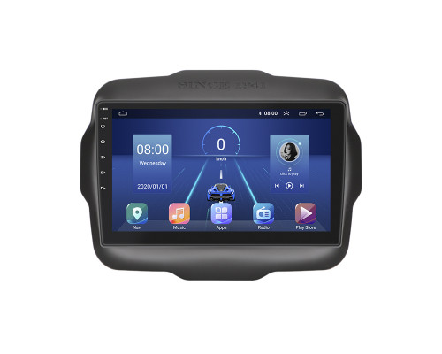 Штатная магнитола Lesko для Jeep Renegade I 2014-2019 экран 9" 4/64Gb 4G Wi-Fi GPS Top
