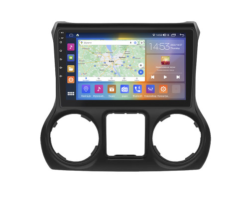 Штатная магнитола Lesko для Jeep Wrangler III (JK) 2007-2018 экран 10" 2/32Gb CarPlay 4G Wi-Fi GPS Prime