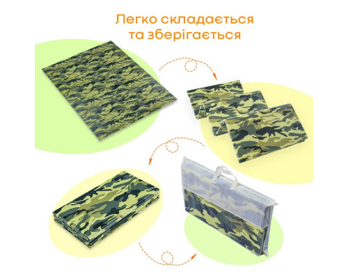 Камуфляжний килимок 200х150х1см "Мілітарі" (236) SW-00000156