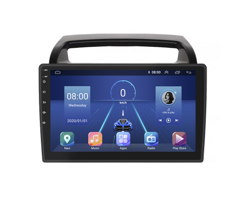 Штатная магнитола Lesko для Kia Carnival II 2006-2014 экран 9" 2/32Gb 4G Wi-Fi GPS Top