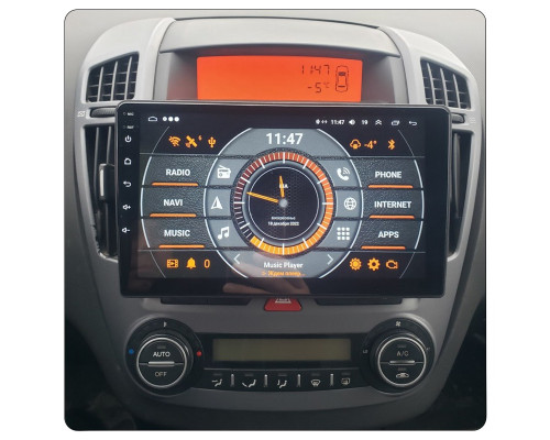 Штатная магнитола Lesko для Kia Ceed I 2006-2010 экран 9" 2/32Gb 4G Wi-Fi GPS Top
