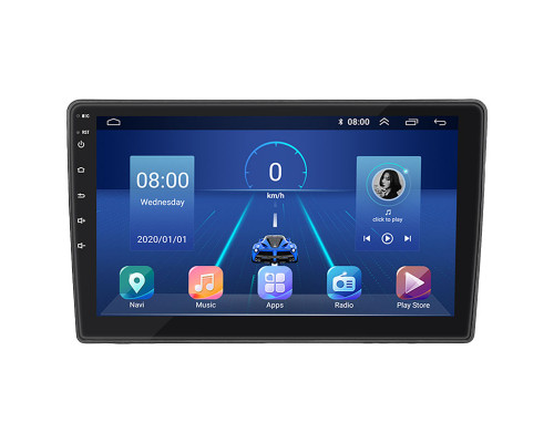 Штатная магнитола Lesko для Kia Ceed I 2006-2010 экран 9" 4/64Gb 4G Wi-Fi GPS Top