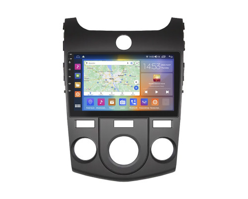 Штатная магнитола Lesko для Kia Cerato II Manual AC 2008-2013 экран 9" 2/32Gb CarPlay 4G Wi-Fi GPS Prime