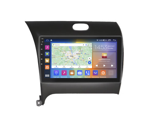 Штатная магнитола Lesko для Kia Cerato III 2013-2016 экран 9" 4/64Gb CarPlay 4G Wi-Fi GPS Prime