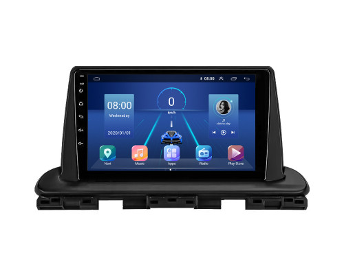 Штатная магнитола Lesko для Kia Cerato IV Рестайлинг 2021-н.в. экран 9" 2/32Gb 4G Wi-Fi GPS Top