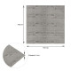 Самоклеюча декоративна 3D панель 700x700x4мм Графітове дерево (079) SW-00000558