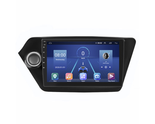 Штатная магнитола Lesko для Kia K2 III (QB) 2011-2017 экран 9" 2/32Gb 4G Wi-Fi GPS Top