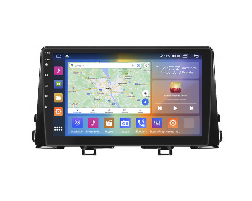 Штатная магнитола Lesko для Kia Morning III 2017-н.в. экран 9" 4/64Gb CarPlay 4G Wi-Fi GPS Prime