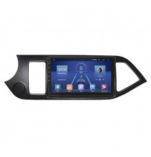Штатная магнитола Lesko для Kia Picanto II 2011-2015 экран 9" 2/32Gb 4G Wi-Fi GPS Top
