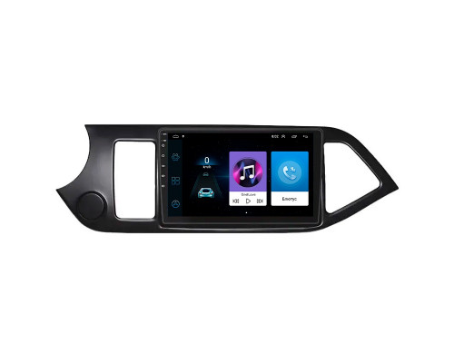 Штатная магнитола Lesko для Kia Picanto II Рестайлинг 2015-2017 экран 9" 1/16Gb Wi-Fi GPS Base