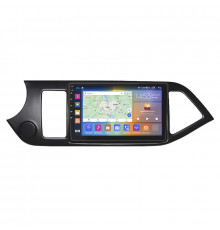 Штатная магнитола Lesko для Kia Picanto II Рестайлинг 2015-2017 экран 9" 2/32Gb CarPlay 4G Wi-Fi GPS Prime