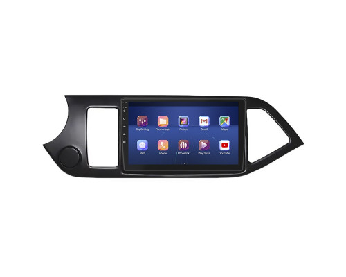 Штатная магнитола Lesko для Kia Picanto II Рестайлинг 2015-2017 экран 9" 4/64Gb 4G Wi-Fi GPS Top