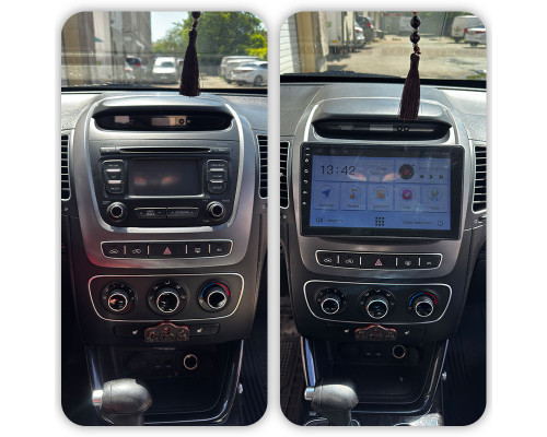Штатная магнитола Lesko для Kia Sorento II Рестайлинг ver 2 2012-2015 экран 9" 2/32Gb Wi-Fi GPS Base