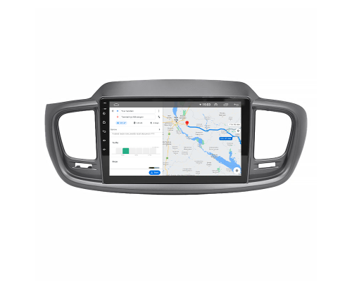 Штатная магнитола Lesko для Kia Sorento III Prime 2014-2017 экран 10" 2/32Gb 4G Wi-Fi GPS Top