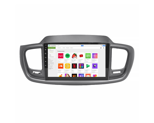 Штатная магнитола Lesko для Kia Sorento III Prime 2014-2017 экран 10" 4/64Gb 4G Wi-Fi GPS Top