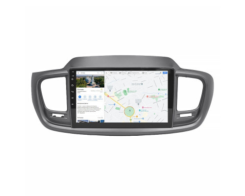Штатная магнитола Lesko для Kia Sorento III Prime 2014-2017 экран 10" 4/64Gb 4G Wi-Fi GPS Top