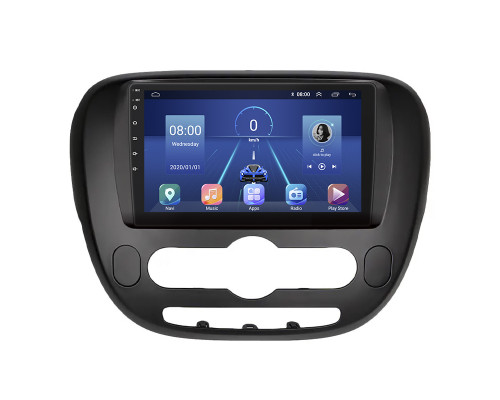 Штатная магнитола Lesko для Kia Soul II 2013-2016 экран 9" 4/64Gb 4G Wi-Fi GPS Top
