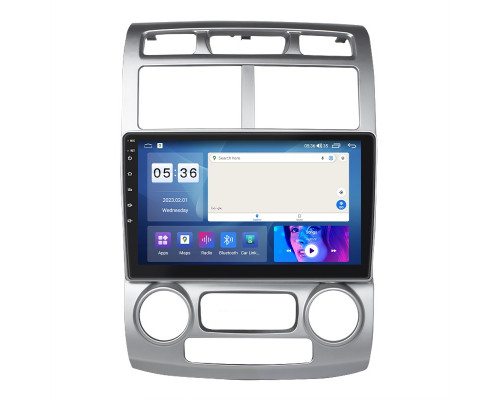 Штатная магнитола Lesko для Kia Sportage II 2004-2008 экран 9" 2/32Gb CarPlay 4G Wi-Fi GPS Prime