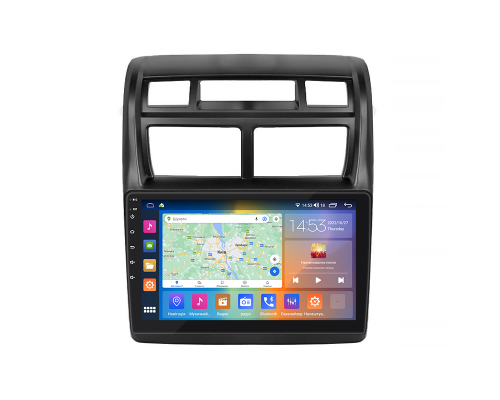 Штатная магнитола Lesko для Kia Sportage II Рестайлинг 2008-2010 экран 9" 4/64Gb CarPlay 4G Wi-Fi GPS Prime