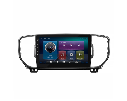 Штатная магнитола Lesko для Kia Sportage IV 2016-2018 экран 9" 4/64Gb 4G Wi-Fi GPS Top