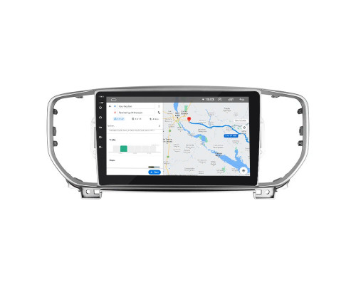 Штатная магнитола Lesko для Kia Sportage IV Рестайлинг 2018-н.в. экран 9" 2/32Gb Wi-Fi GPS Base