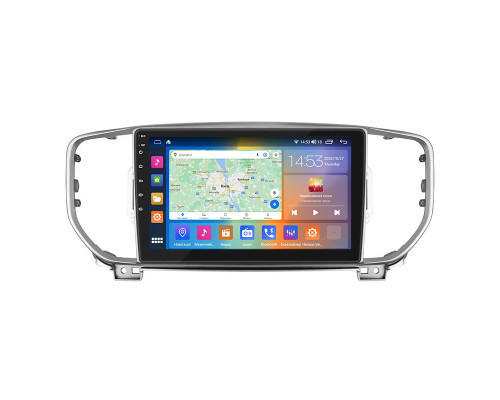 Штатная магнитола Lesko для Kia Sportage IV Рестайлинг 2018-н.в. экран 9" 4/64Gb CarPlay 4G Wi-Fi GPS Prime