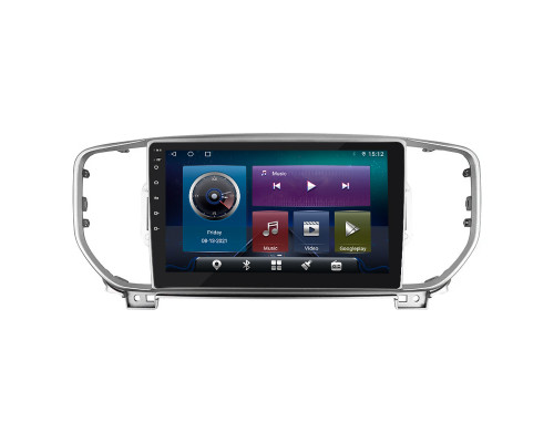 Штатная магнитола Lesko для Kia Sportage IV Рестайлинг 2018-н.в. экран 9" 4/64Gb 4G Wi-Fi GPS Top