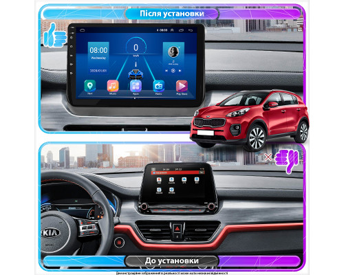 Штатная магнитола Lesko для Kia Sportage NP 2018-н.в. экран 10" 4/32Gb 4G Wi-Fi GPS Top