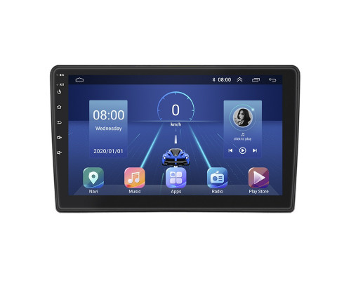 Штатная магнитола Lesko для LADA (ВАЗ) Granta I 2011-2018 экран 9" 2/32Gb 4G Wi-Fi GPS Top
